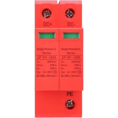 Dispositif de surtension - Parafoudre DC photovoltaïque - 40A - Utilisation extérieure (1/4)