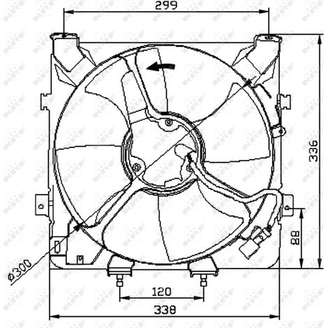 Ventilateur, refroidissement du moteur NRF 47041 HONDA 80150SR3013 80150SR3K01