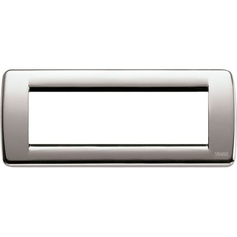 VIMAR - 16756.34 Placca Rondo 6M nichel spazzolato