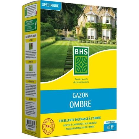 Gazon - BHS - Gazon Ombre 1kg 40m² Résistant a la faible luminosité et aux zones ombragées.