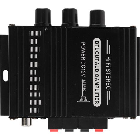 12V tragbarer Stereo-Verstärker mit klarer Klangqualität, Mini-Verstärker für Auto, Motorrad und Zuhause AK270 (1/5)