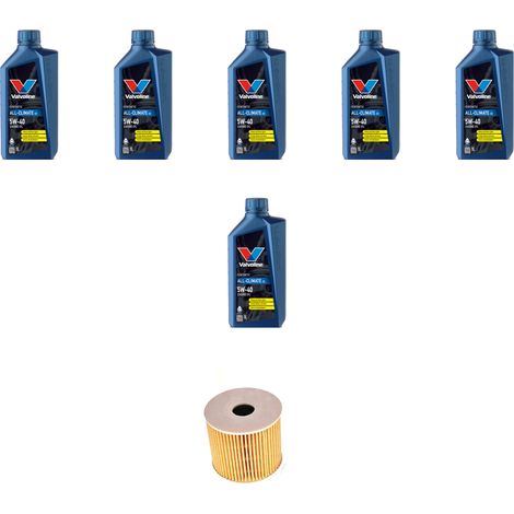 Kit filtro olio e 6L compatibile con Volvo V70 II 2.4 103Kw dal 2000 al 2004 (1/4)