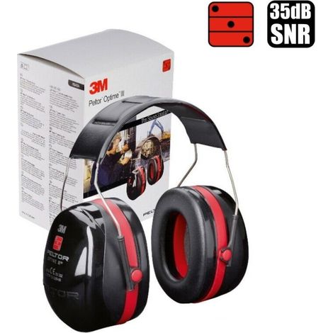 3M Cuffia cuffie temporale auricolari auricolare Peltor Optime III H540A 35 dB