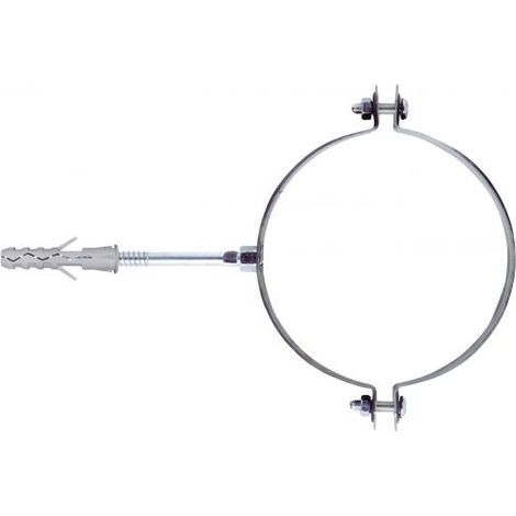 Friulsider COLLARE PER TUBI RAIN 2 PZ. Zincato Bianco Ø tubo mm.120 /125 25 CF