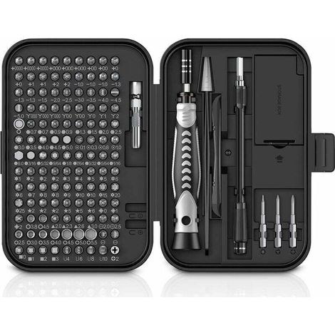 150 en 1 Jeu d'embouts de Précision , Jeu de Tournevis Torx, jeu de Tournevis de Précision, jeu d'outils de Réparation de Bricolage, Kit de Mini Tournevis avec étui Ikodm (1/4)