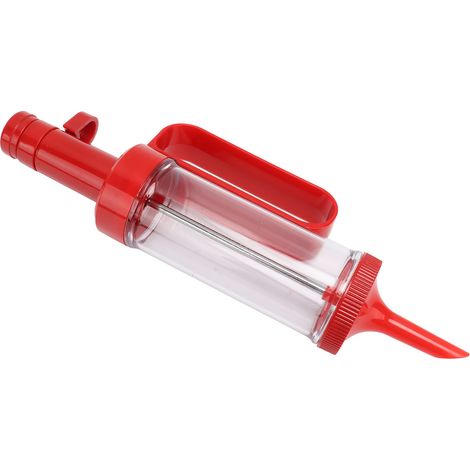 Kit de presse à biscuits avec tube transparent, qualité alimentaire, sans odeur et sûre, rouge (1/5)