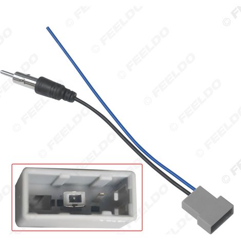 Compatible avec Nissan Tiida/Sunny/Venucia/Teana, câble adaptateur d'antenne FM pour autoradio et prise jack pour lecteur CD.