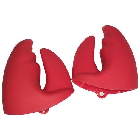 Mitaines de Four en Silicone, Pince de Homard Résistant à la Chaleur Support de Casserole Gants de Four à Pince pour la Cuisson du Barbecue Pizza Micro-Ondes Pot instantané, Rouge, 1 Paire (1/5)