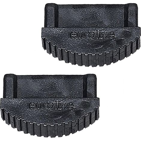Euroline Premium Leiterfuß schwarz 64x25mm Paar