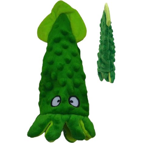 Jouet chien calamar peluche couineur, mâcher toutes tailles (1/4)