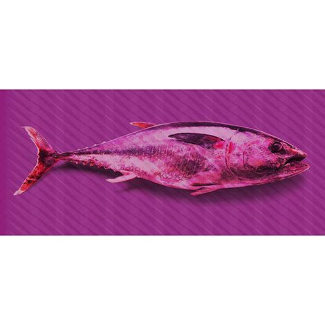 Papier peint panoramique violet design motif animaux Tapisserie panoramique poisson pour salon Papier peint panoramique original pour couloir (1/3)