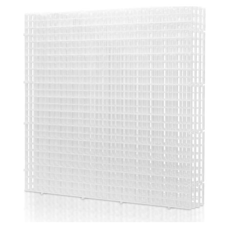 4 pièces grilles en Plastique pour Aquarium - 30 x 30 cm - Séparateurs pour Aquarium - pour Filtration et Protection du Fond - Blanc - sans Accessoires (1/3)