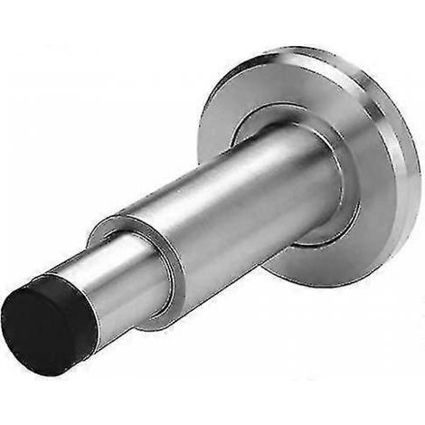 BEBUSINGOTO Robuster Türstopper, extra dick, geformter Gummi, massiver Edelstahl 304, verstellbarer Türstopper zur Wandmontage (Silber) (1 Stück) (1/5)