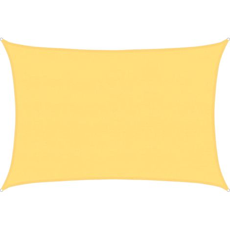 Toldo de vela beige HDPE 160 g/m² 5x6 m vidaXL