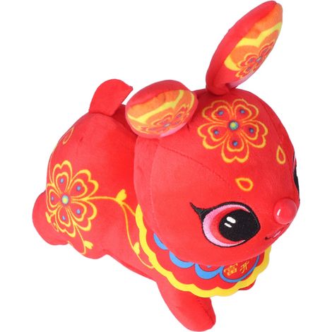 Lapin en peluche du Nouvel An pour adultes, 20 cm (7,9 pouces) – Un jouet en peluche adorable et doux, idéal pour la décoration. (1/5)