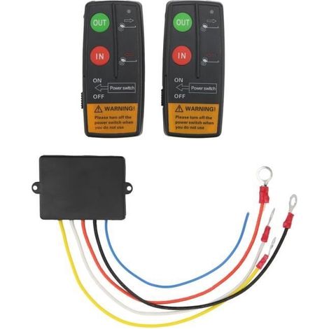 JUZ Kit De Télécommande De Treuil Sans Fil 2 Pièces 12V Interrupteur De 7429604535047