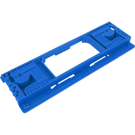 Gabarit de charnière de chambranle de porte en ABS bleu, haute résistance, pour la décoration intérieure. (1/5)
