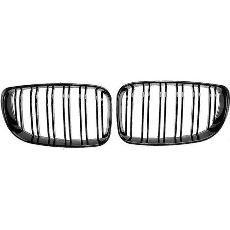 Calandre avant à double lamelles noir brillant de remplacement pour BMW E81 E87 E82 E88 120i 128i 130i 2013 (1/5)