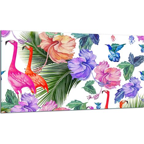 Glas-Schutzplatte für Herd 90x52 Flamingo (1/5)