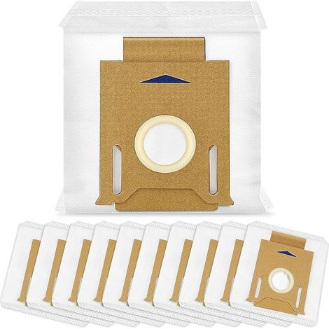 Lot de 10 sacs d'aspirateur compatible avec ECOVACS DEEBOT N8+ N8 Pro N8 Pro+,T8 T8+ T8 AIVI T8 AIVI+ T8MAX T8Power,T9 T9+,DX93 DDX96,yeedi vac station (1/4)
