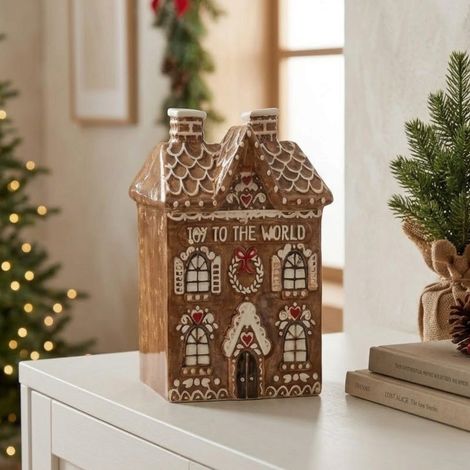Joy To The World Festive Gingerbread House (1/2)