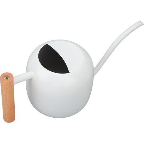 Arrosoir polyvalent grande capacité 1200 ml avec bec long pour plantes intérieur et extérieur blanc (1/5)