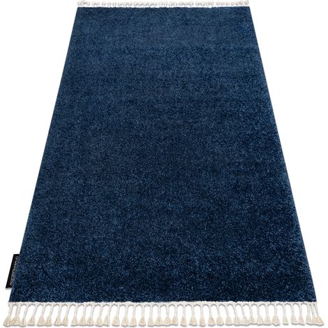 Teppich BERBER 9000 dunkelblau Franse berber shaggy blue 180x270 cm