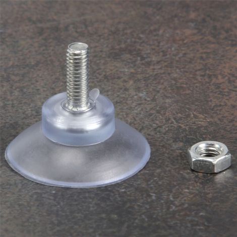 10 PièCes SéRies de Rechange en Caoutchouc à Ventouse Solide pour Dessus Table Verre avec Vis M6 (1/4)