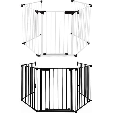 Barriere de securite enfant GRANDE VERSION 3.1M 5 panneaux blanc - blanc 3102.575cm (1/5)