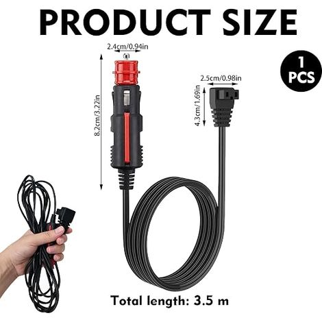 Adaptateur Prise Allume-Cigare, 120W Adaptateur Glaciere Electrique 240V à 12V Adaptateur Secteur pour Voiture AC à DC Secteur Convertisseur Transformateur (1/4)