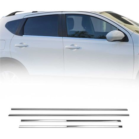 Garniture de Fenêtre pour Nissan Qashqai SUV 2006-2014 Acier Inox 4Pcs (1/5)
