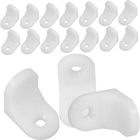 équerres de fixation en plastique pour étagères petites (1/5)