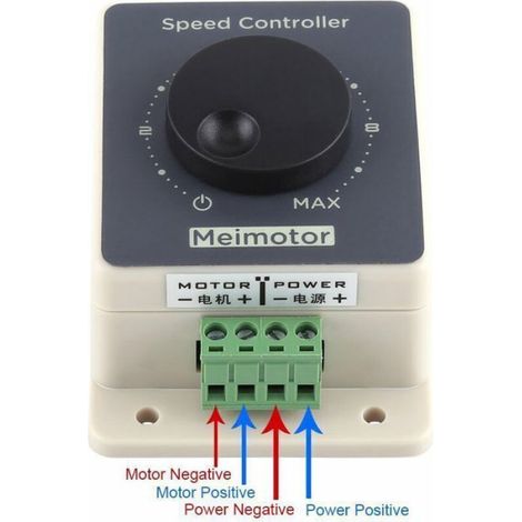 Contrôleur de vitesse moteur 12V PWM 20A étanche pour moteur CC 10-60V (1/4)
