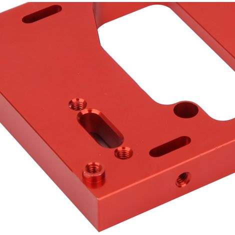 Support de fixation métal pour servo direction RC 1:16 système WPL - Support moteur et base de montage rouge