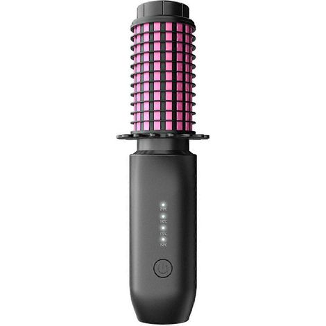 Cordless Curling Iron Brush, Portable Travel, USB Rechargeable (1/4)