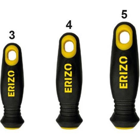 Mango bimaterial ERIZO para limas de 10" y 12" - diseño ergonómico y duradero.