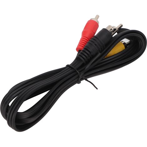 Câble adaptateur vidéo Mini DIN 7 broches vers 3 RCA (fiche mâle Mini DIN 7 broches vers fiches mâles RCA), rouge, jaune et blanc, 1,5 m (4,9 pi). (1/4)