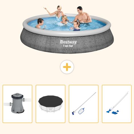 Bestway Bestway Fast Set Ronde - 396x84 cm - 5-pièces S257 (1/5)