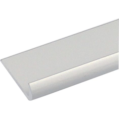 PROFILO PER FAI DA TE TIPO 'UNGHIETTA' mm 18 x 1 - mt 2 col.argento- 8 pezzi  - UNIKO