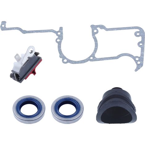 Soufflet de joint de carter pour Husqvarna 61 268 272 avec joint d'huile et interrupteur d'arrêt pour tronçonneuse, joint de carter, soufflet de carter, joint d'huile de vilebrequin, interrupteur d'ar (1/5)