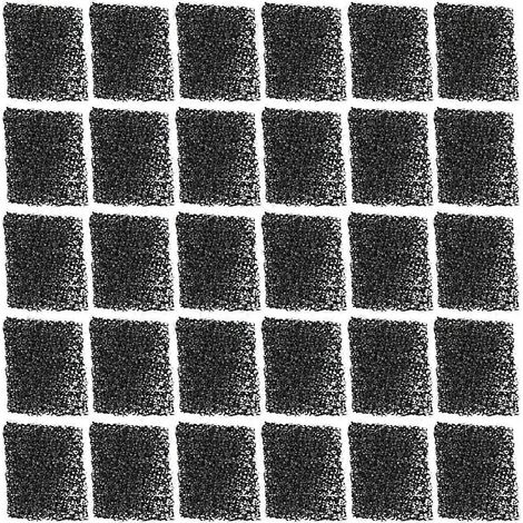 Paquet de 90 filtres de rechange en coton pour pompe à eau, noir (1/5)