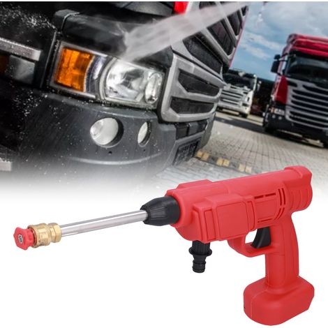 Machine de lavage de voiture sans fil, pistolet à eau haute pression pour voiture, machine de lavage de voiture portable rechargeable par batterie au lithium, AC110-240V, norme européenne. (1/5)