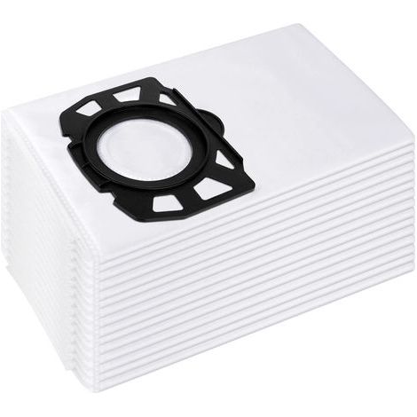 Packung mit 15 Kärcher 2.863-006.0 Staubsaugerbeuteln, Filzfilterbeuteln 487 WD4 WD5 WD6 WD5P WD6P Premium MV4 MV5 MV6 für Nass- und Trockensauger (1/5)