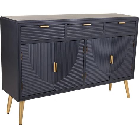 Aparador de madera gris oscuro 121.5x34x81.5 (1/5)