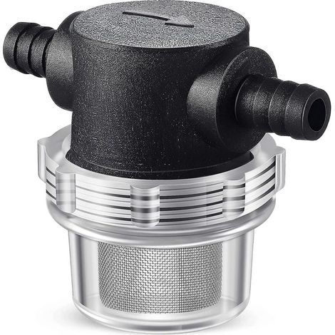 Metallfilter für Pumpe – 50 Mesh Edelstahl – 3/8 Zoll NPSM-Anschluss – Transparentes Design – Inline-Wasserfilter – 1 Stück (1/5)