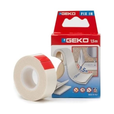 Doppelseitiges Klebeband weiß 19 mm x 1,5 m