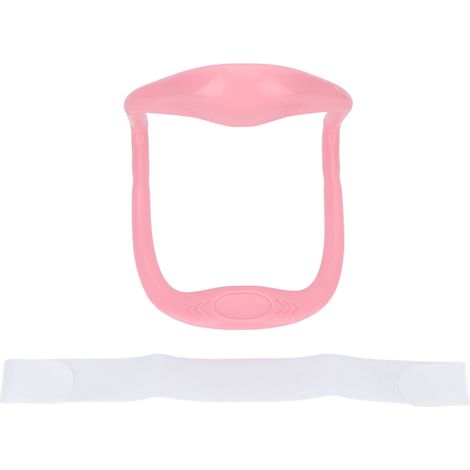 Étire-cou réglable pour soulager la pression vertébrale, soutien cervical prévention spondylose, rose (1/5)