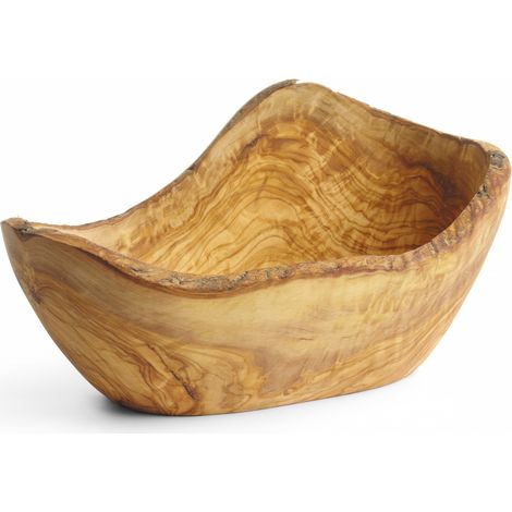 Cuenco decorativo de madera de olivo, 300 x 190 x 110 mm (1/2)
