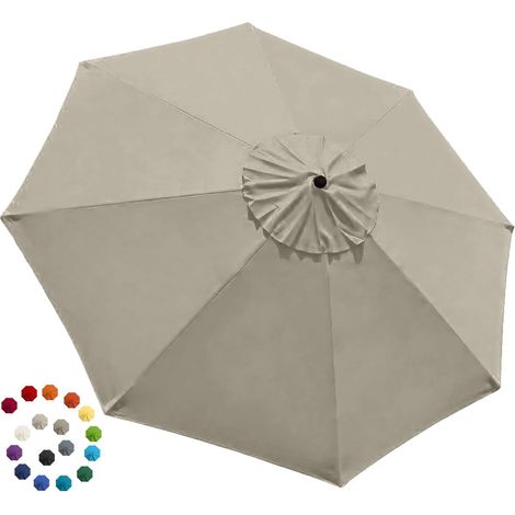 Parasol de terrasse beige 2,7 m (1/5)
