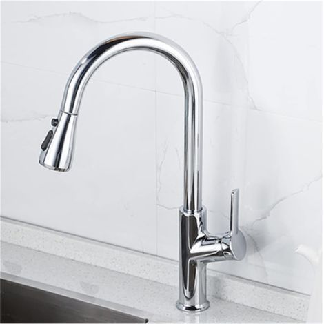 Robinet de remplissage de pot Cuisine Robinet Noir Tirez sur Cuisine Tap Tap Gold Browned Drap Down Cuisine Mélangeur Robinet Robinet Robinet Robinet Tap Tap Laiton Robinet pliant ( Color : A , Size : (1/5)